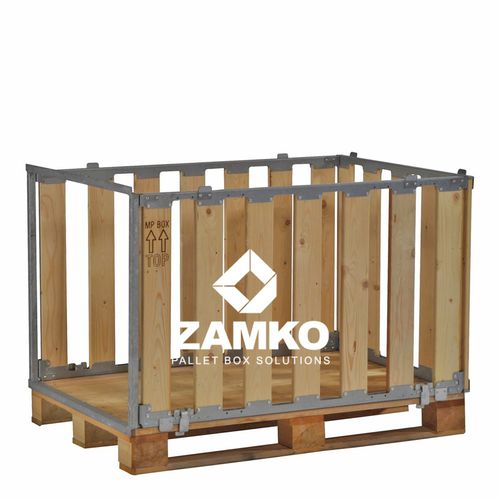 Caisse-palette en bois - MPB.e70.W - ZAMKO - de stockage / de transport / pliable