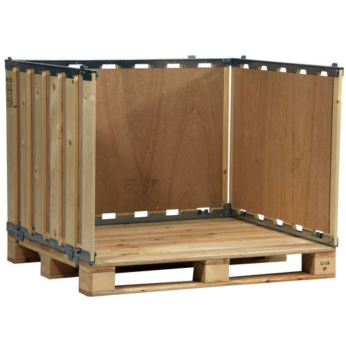 Caisse-palette en contreplaqué - MPB.e70.C - ZAMKO - de stockage / pliable / réutilisable