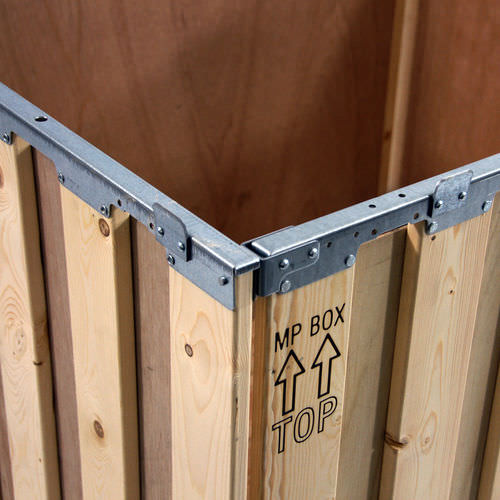 Caisse-palette en acier - MPB.b80.C - ZAMKO - en contreplaqué / de stockage / pliable