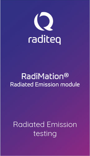 Logiciel de test - RadiMation Radiated Emission module (RMC1001A#050) - Raditeq B.V. - de mesure