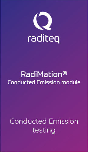 Logiciel de test - RadiMation Conducted Emission module (RMC1001A#060) - Raditeq B.V. - de mesure