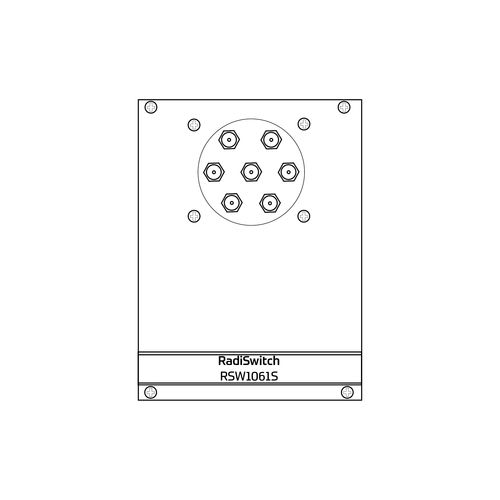 Commutateur unipolaire - RadiSwitch 1x SP6T, SMA - 18GHz (RSW1061S) - Raditeq B.V. - RF