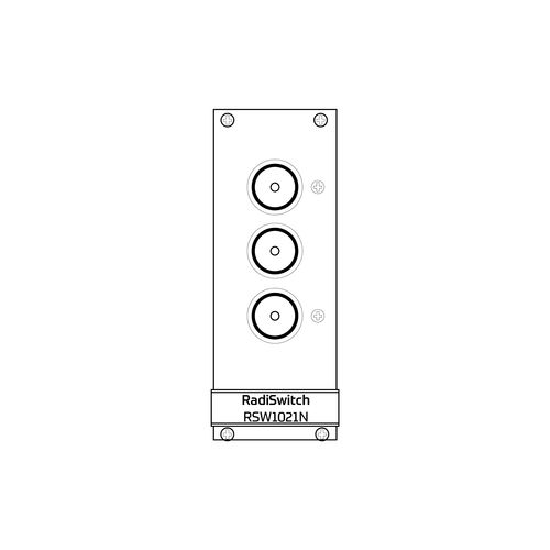 Commutateur unipolaire - RadiSwitch 1x SPDT, N type - 12.4GHz (RSW1021N) - Raditeq B.V. - RF