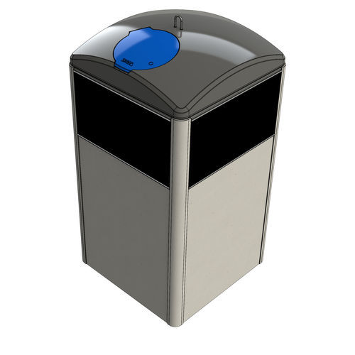 Poubelle en acier - RBin® 5000 - Zweva Rotomoulding NV - en plastique / enterrée / pour déchets urbains