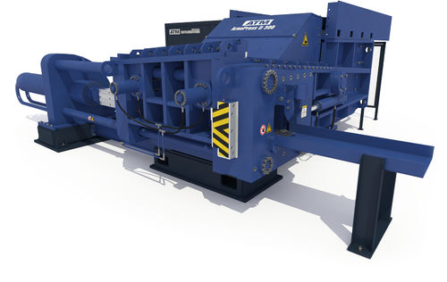Presse à balles pour ferraille - ArnoPress D series  - ATM Recyclingsystems GmbH - horizontale / à chargement par le haut / à canal