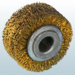 Brosse cylindrique - YILMAZ FIRCA SAN. - d'ébavurage / en fil métallique / avec axe