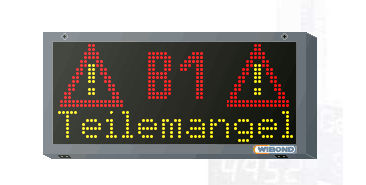 Afficheur à matrice de points - WIBOND Informationssysteme GmbH - graphique / pas de 10 mm / d'information