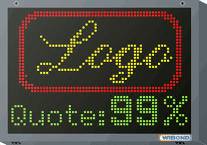 Afficheur à matrice de points - WIBOND Informationssysteme GmbH - graphique / à 2 lignes / d'information