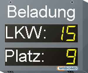 Afficheur à LED - WIBOND Informationssysteme GmbH - numérique / à 2 lignes / PROFIBUS