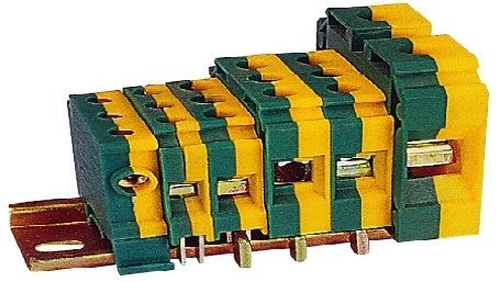 Bloc de jonction sur rail-DIN - Elmex Controls Pvt. Ltd. - de traversée / de mise à la terre