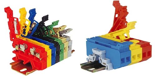 Bloc de jonction sur rail-DIN - Elmex Controls Pvt. Ltd. - de traversée / à fusible