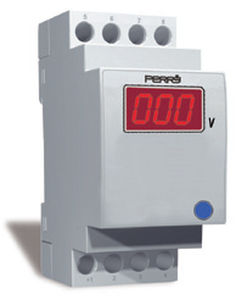 Voltmètre numérique - PERRY ELECTRIC - sur rail DIN / AC