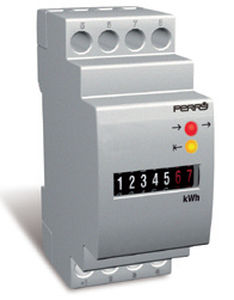 Compteur d'énergie électrique monophasé - . - PERRY ELECTRIC - sur rail DIN