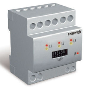 Compteur d'énergie électrique triphasé - PERRY ELECTRIC - sur rail DIN