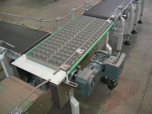 Convoyeur à chaînes - M.H. Material Handling S.p.A - à bande / à galets / horizontal