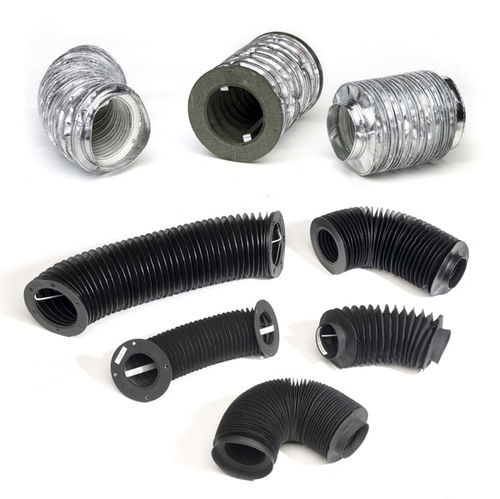 Soufflet de protection cylindrique - tecnifuelle - en toile enduite / accordéon / résistant à l'huile