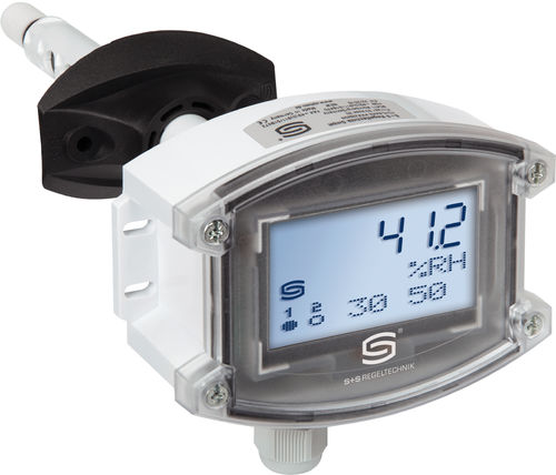 Thermo-hygrostat monté sur gaine - KHT-30W-U LCD - S+S Regeltechnik - électronique / avec afficheur LCD
