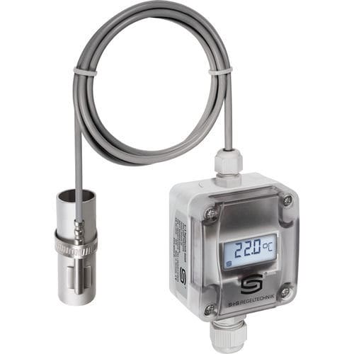 Transducteur de température avec capteur externe - ALTM2-U LCD - S+S Regeltechnik - Pt1000 / à montage sur tuyau / 0-10 V