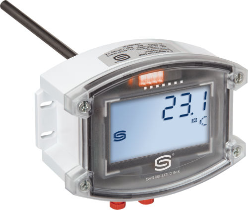 Transducteur de température Pt1000 - TM65-ECATP LCD - S+S Regeltechnik - gainable / à visser / à immersion