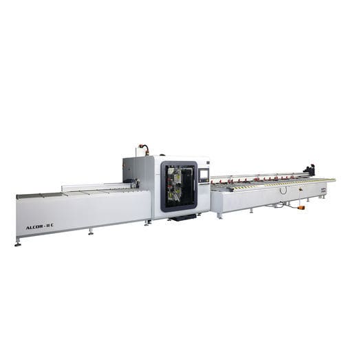 Ligne d'usinage et de coupe multibroche - ALCOR II C - OZMACHINE - automatique / CNC / pour profilé en aluminium