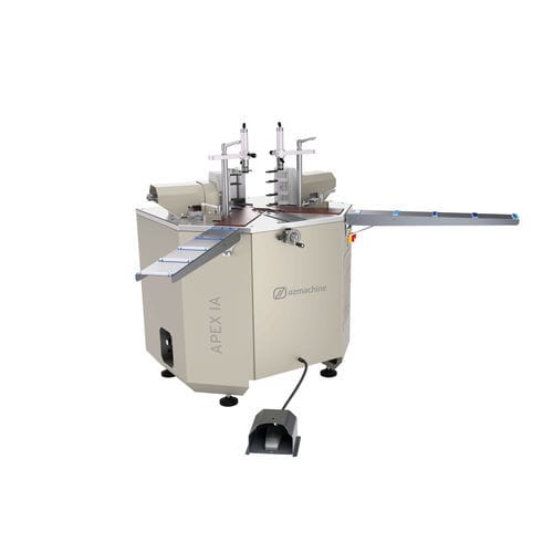 Sertisseuse d'angles pour profilés en aluminium - APEX I A - OZMACHINE - automatique / hydraulique