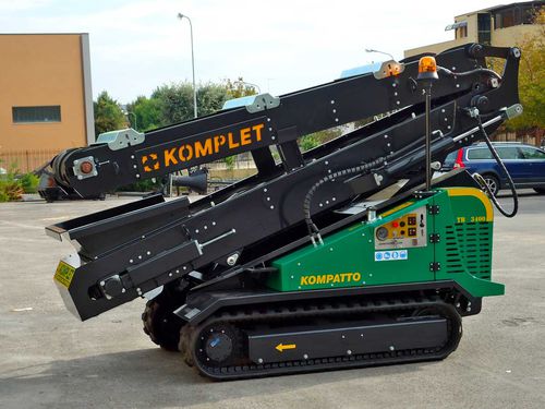 Convoyeur à bande - TRACKED CONVEYOR BELT TB 3400 - Komplet Italia srl - horizontal / de transport / mobile