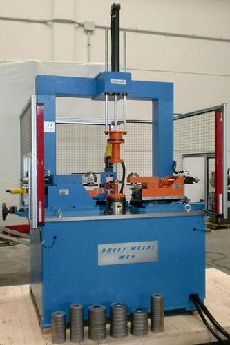 Machine de bordage automatique - SMM-400 - Sheet Metal Men s.r.l. - motorisée / hydraulique / pour pièces rondes