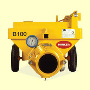 Pompe à béton montée sur remorque - B100 - Bunker Teksped - pour chantier