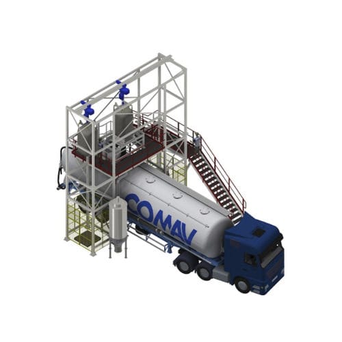 Station de remplissage automatique - COMAV - de granulé plastique / pour produits pulvérulents / de nettoyage