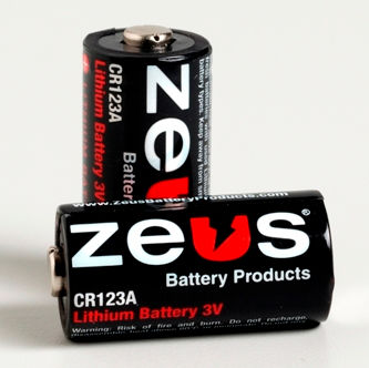 Pile rechargeable lithium - CR123A - ZEUS Battery Products - type D / 3 V