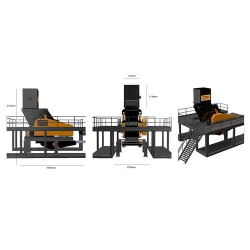 Broyeur déchiqueteur de déchets primaire - HM500 - SELTEK SRL - pour métaux / aluminium / ferreux