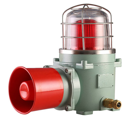 Sirène avec feu à LED - AESL-150 series - MA Safety Signal Co.,Ltd. - électronique / antidéflagrante / résistante aux chocs
