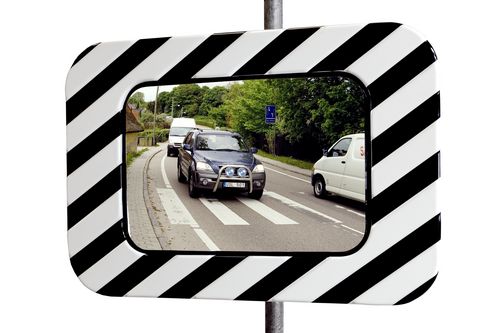 Miroir de sécurité - 40x60cm, ø 60 cm, 60x80 cm | TM-F - Dancop International GmbH - convexe / en acier inoxydable / en polycarbonate