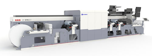 Presse flexographique en ligne - EF SYMJET - MPS Systems - à 3 couleurs / pour papier / à jet d'encre