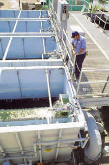 Unité de filtration à gravité - Evoqua Water Technologies - pour eaux usées