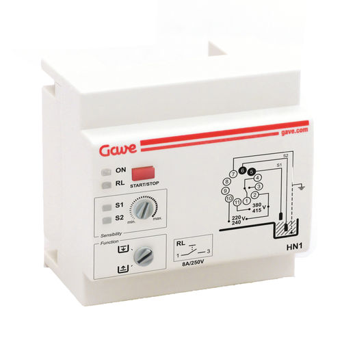 Relais de contrôle de niveau - GAVE ELECTRO - embrochable / ajustable / modulaire