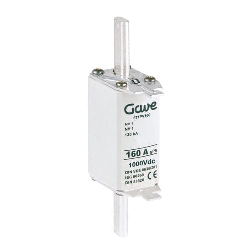 Fusible NH - Knife fuses NH - GAVE ELECTRO - Classe gPV / pour applications photovoltaïques