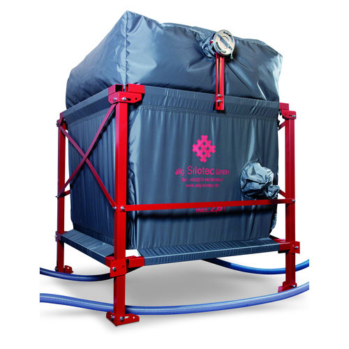 Silo souple - VOLUMMAX® - SILOTEC - avec extracteur / à fond plat / pour granulés de bois
