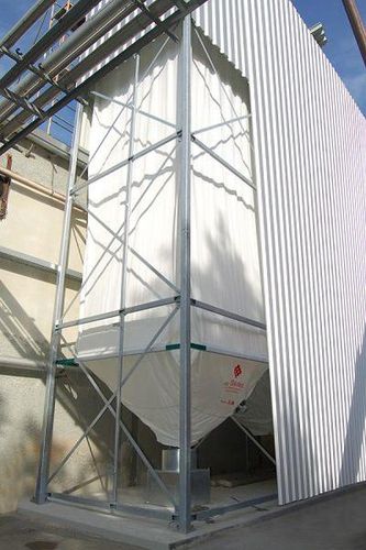 Silo pour matériau léger - SILOTEC - à fond conique / souple / pour l'industrie