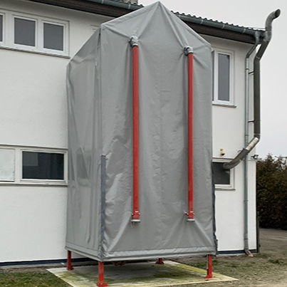 Silo à fond conique - MAXI - SILOTEC - souple / pour granulés de bois / pour service extérieur