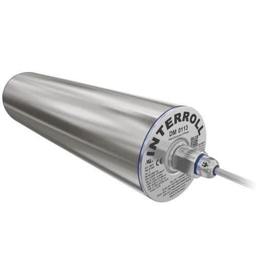 Tambour moteur asynchrone - DM 0113 - Interroll - triphasé / à entraînement par courroie / pour convoyeur