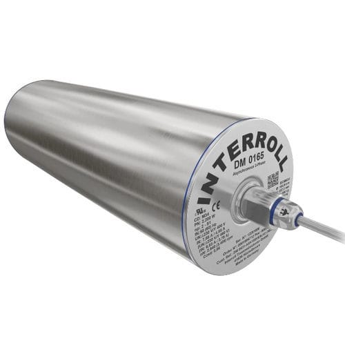 Tambour moteur asynchrone - DM 0165 - Interroll - triphasé / à entraînement par courroie / pour convoyeur