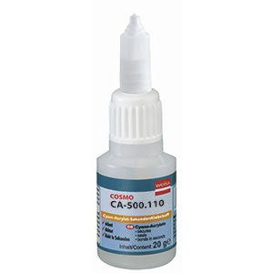 Colle cyanoacrylate - COSMO CA-500.110 - Weiss Chemie - pour aluminium / pour plastique / pour caoutchouc