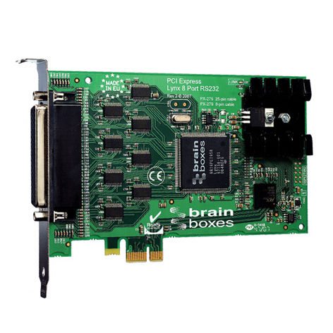 Carte d'interface PCI Express - PX-275 - Brainboxes - série / RS-232 / industrielle