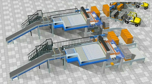 Palettiseur par le haut - Shin Heung Machine Company (SMC) - de sacs / pour caisses