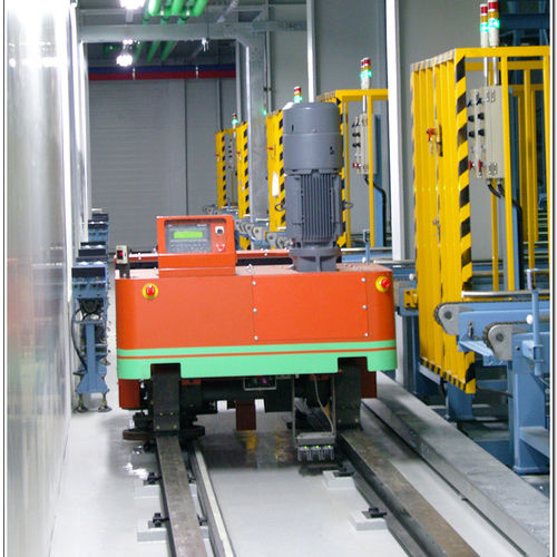 Chariot de transport - RGV - Shin Heung Machine Company (SMC) - sur rail / automatique