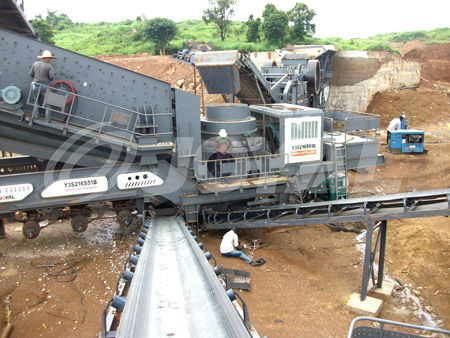Concasseur à cône - Y3S1548Y900 - Shanghai Joyal Machinery Co., Ltd. - mobile / compact / sur pneus