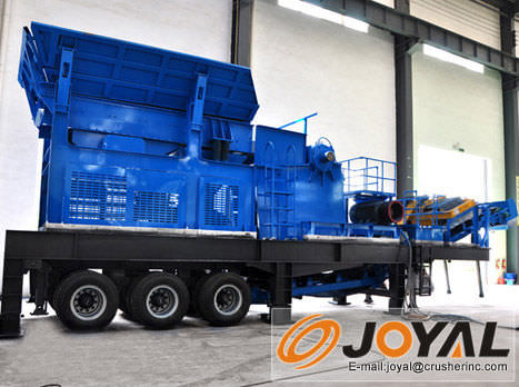 Unité de concassage à mâchoire - YG938E69 - Shanghai Joyal Machinery Co., Ltd. - mobile / sur pneus