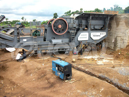 Concasseur à mâchoire - YGx series - Shanghai Joyal Machinery Co., Ltd. - mobile / compact / sur pneus