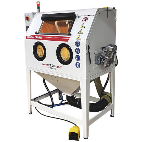 Cabine de sablage à injecteur - DrumBlast  - FerroECOBlast - manuelle / à tambour rotatif / en acier inoxydable